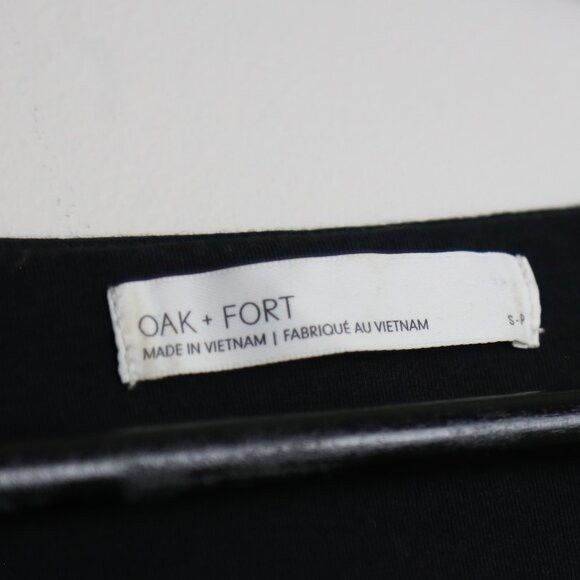 Oak + Fort Oak + Fort Halter Neck Cutout Short Sleeve Tee Black Size S / US 4 / IT 40 - 3 Thumbnail