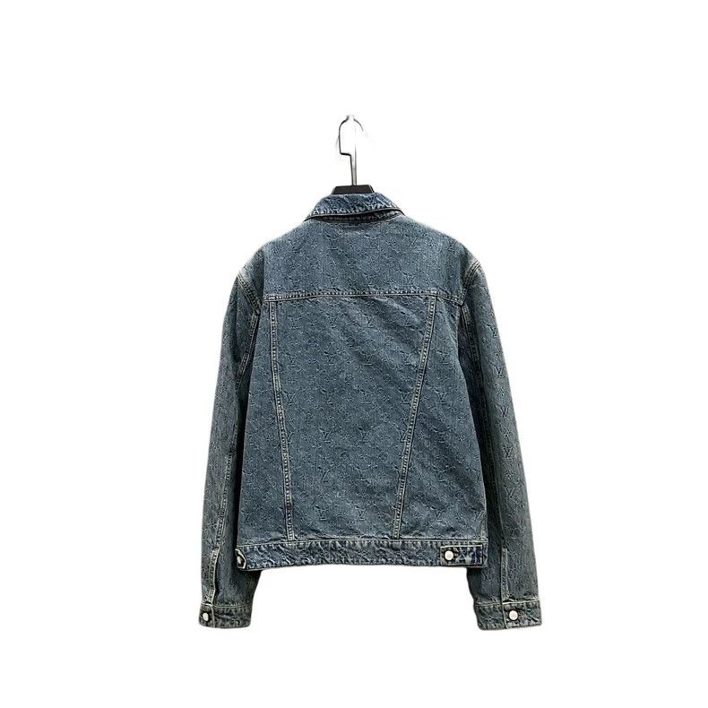 Louis Vuitton Louis Vuitton Washed Embossed Denim Jacket 2501-Nextarrow Size US M / EU 48-50 / 2 - 2 Thumbnail