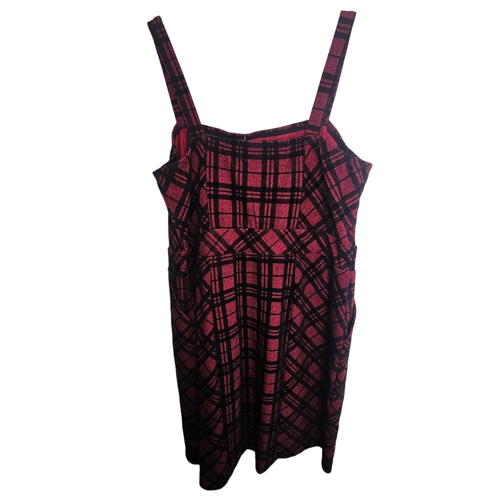 Corridor Torrid Womens Plaid Knit Mini Dress Size 1X Dark Academia Size XL / US 12-14 / IT 48-50 - 11 Thumbnail