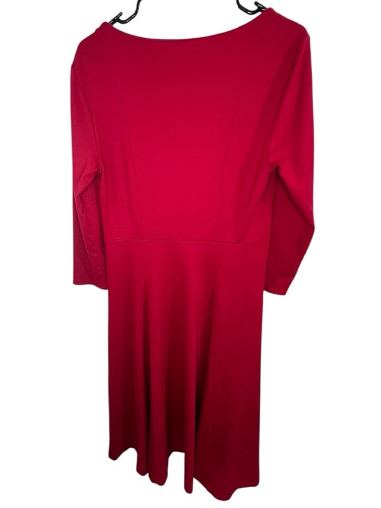 Anthropologie Maeve By Anthropologie Square Neck Long Sleeve Midi Dress Size M / US 6-8 / IT 42-44 - 4 Thumbnail