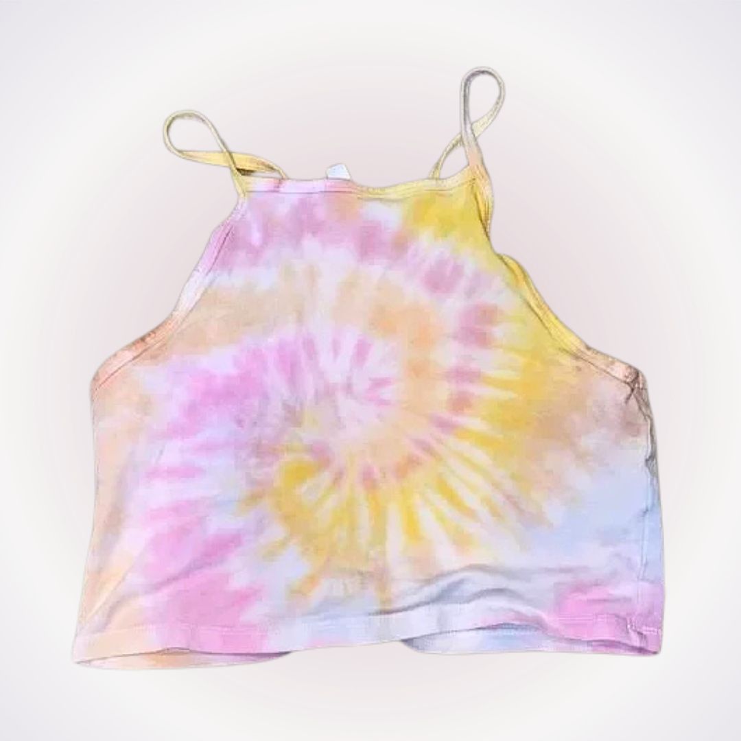 Divided Divided by H&M Tie-Dyed Crop Top | Sz S Size S / US 4 / IT 40 - 1 Thumbnail
