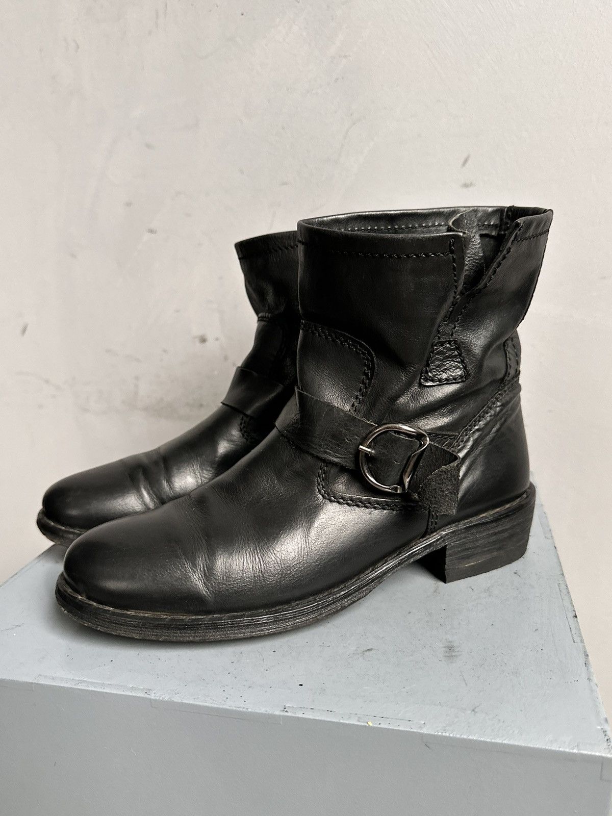 A.S.98 🥵Rare Last Drop Hand Made Leather Boots Guidi Rick Owens GOA Size US 9 / IT 39 - 6 Thumbnail