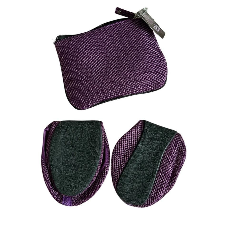 Designer Purple Mesh Women's Flats with Matching Pouch Size US 7.5 / IT 37.5 - 2 Thumbnail