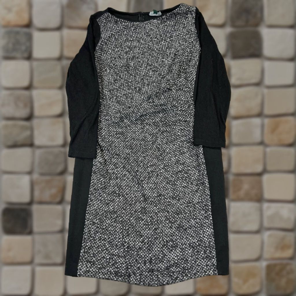 Ralph Lauren Lauren Ralph Lauren Dress Womens 16 W Gray Black Bodycon Size XXL / US 16-18 / IT 52-54 - 1 Thumbnail