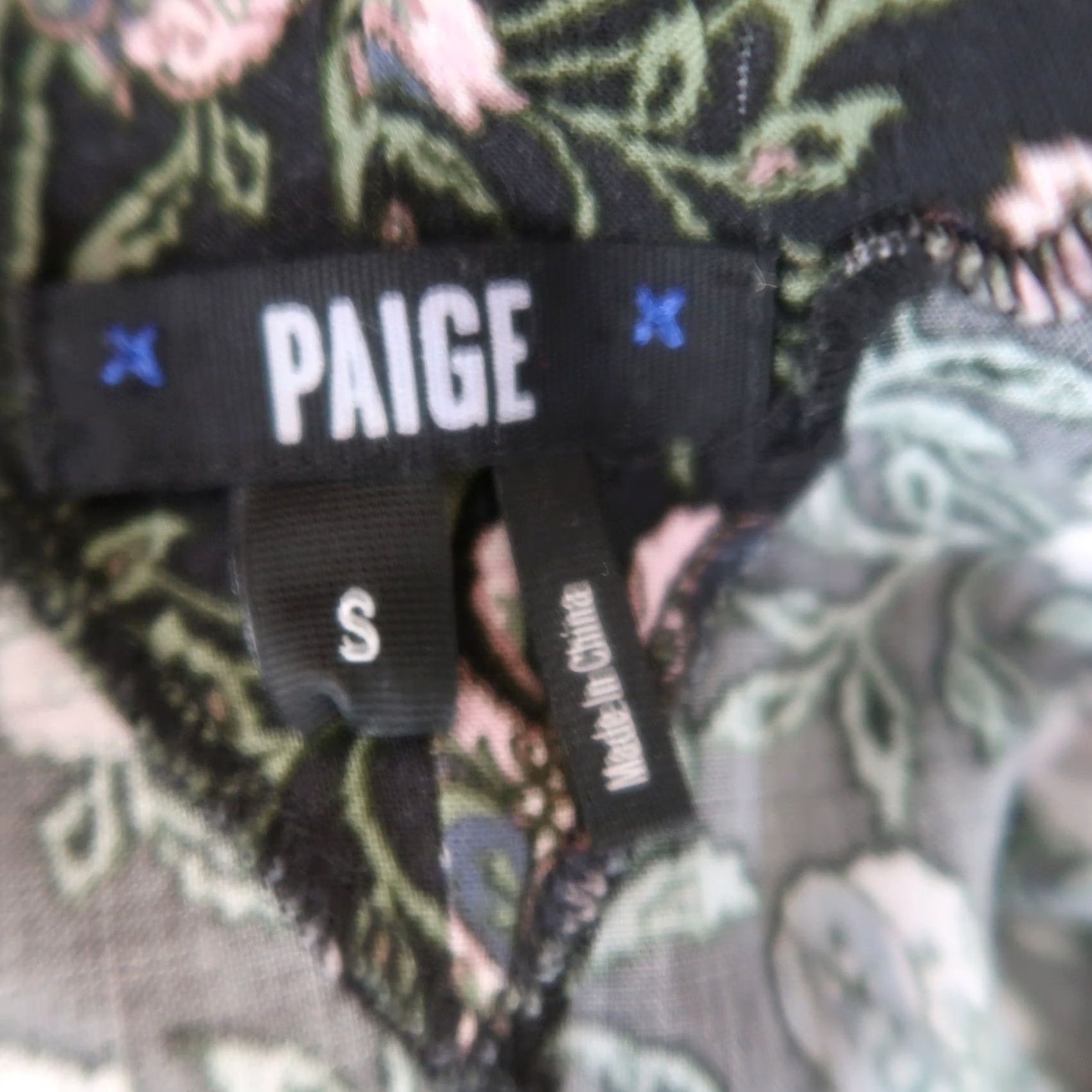 Paige VINTAGE Paige Lystra black floral print cold shoulder maxi dress? Size S / US 4 / IT 40 - 7 Thumbnail