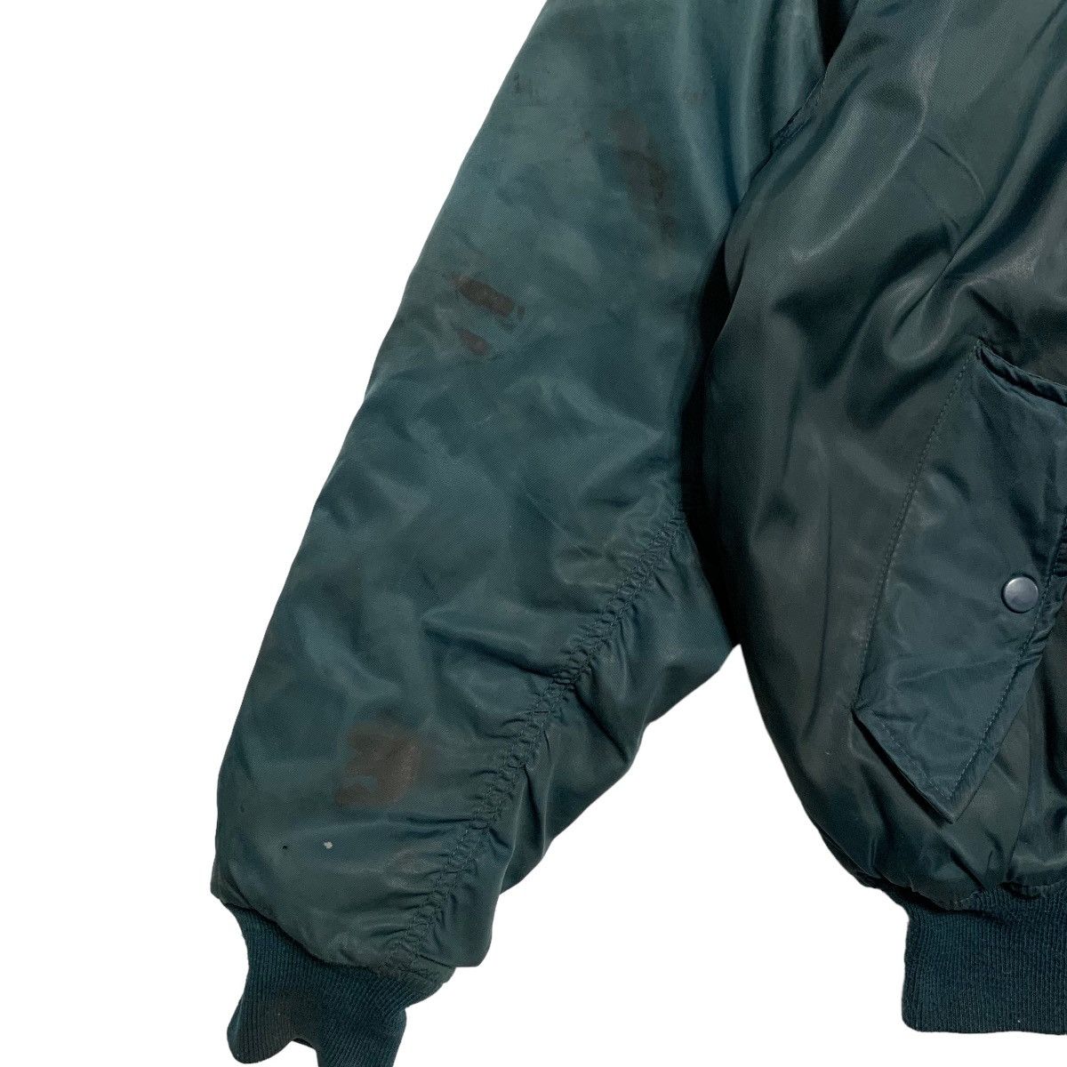 Japanese Brand CIT Plain Military Flying Bomber Jacket Size US XL / EU 56 / 4 - 5 Thumbnail