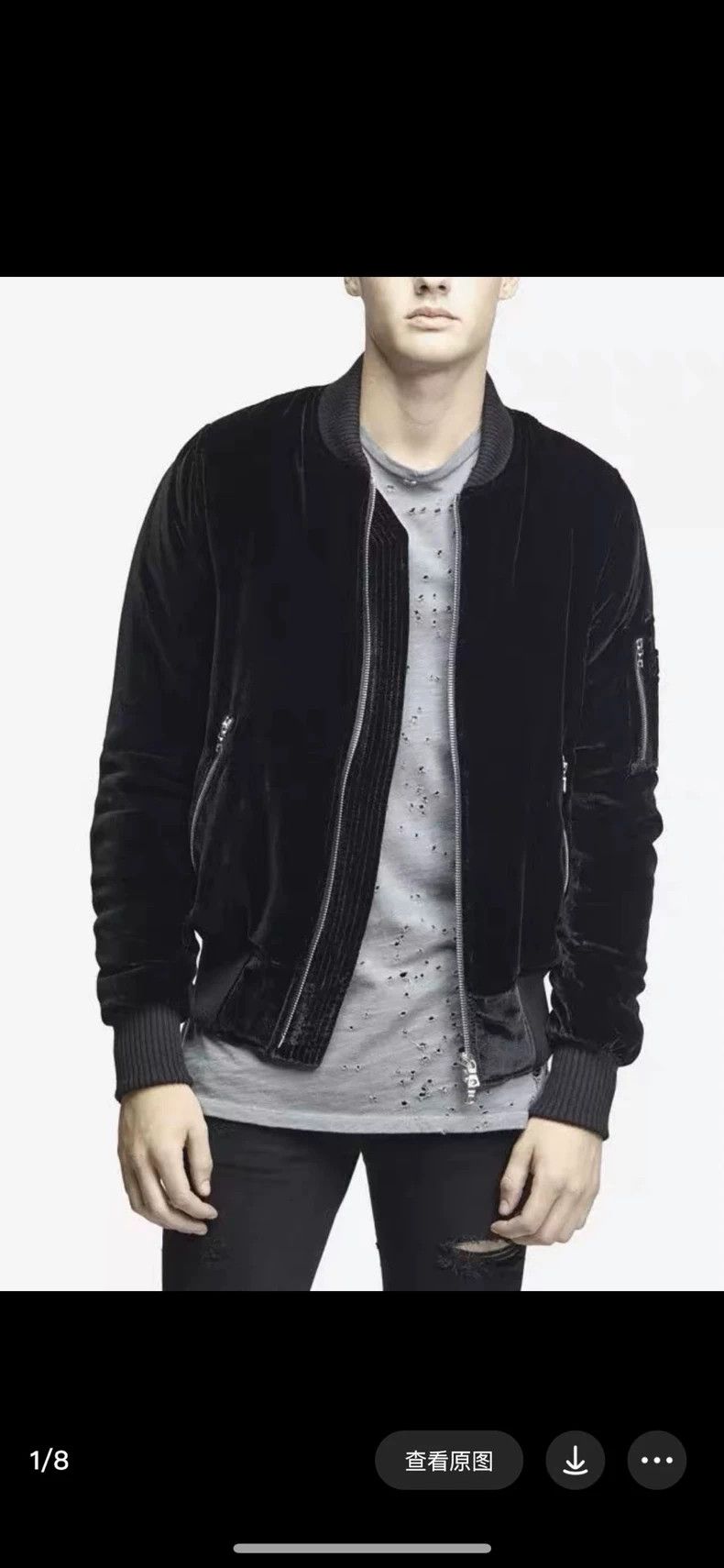 Amiri Amiri 15AW Silk Velvet Bomber Jacket Size US S / EU 44-46 / 1 - 6 Thumbnail