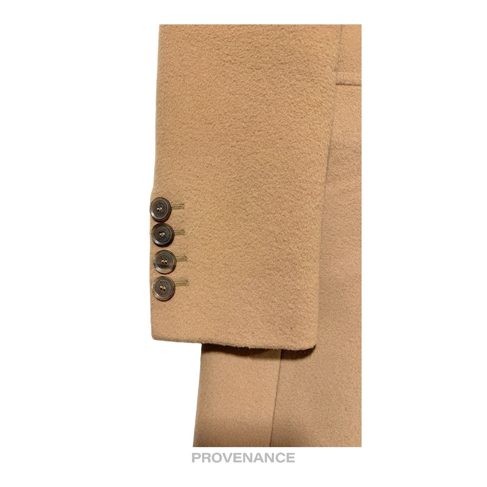 Gucci 🔴 Gucci Chesterfield Wool Coat - Camel 42 Size M / US 6-8 / IT 42-44 - 7 Thumbnail
