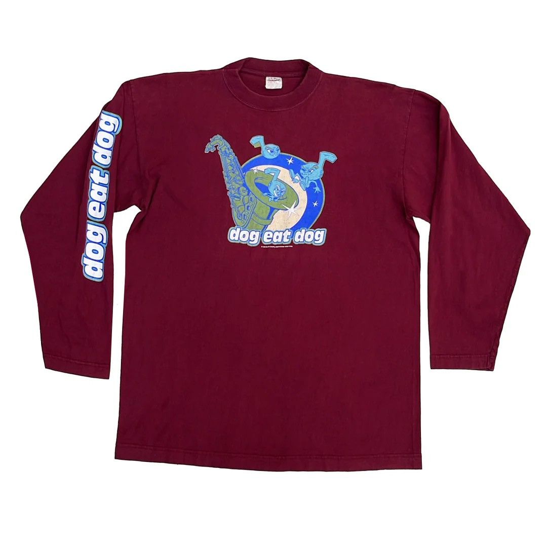 Band Tees × Vintage Dog Eat Dog 1995 Vintage L/S Blue Grape Band Tour T-Shirt Size US XL / EU 56 / 4 - 1 Thumbnail
