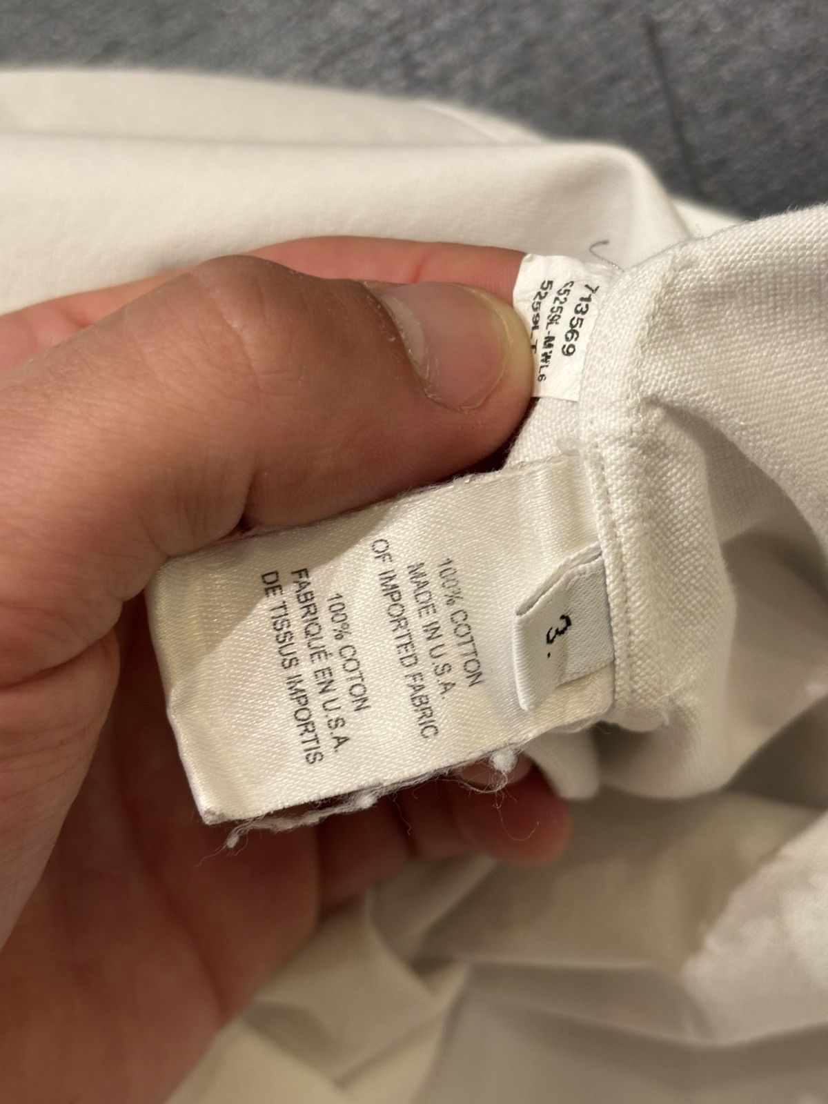 Thom Browne Thom Browne White Button Up Shirt Size US L / EU 52-54 / 3 - 6 Thumbnail