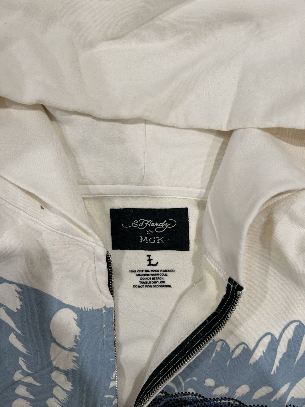 Ed Hardy Ed Hardy MGK Eagle Zip Hoodie Sweatshirt Y2K ComplexCon Size US L / EU 52-54 / 3 - 5 Thumbnail