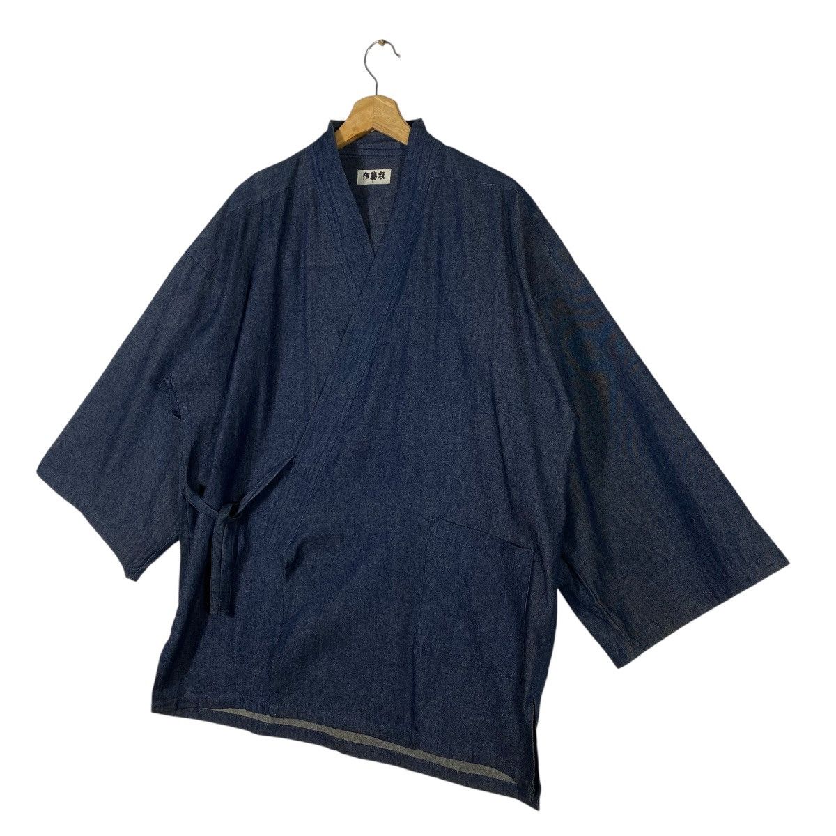 Japanese Brand Vintage Japanese Brand Kimono Denim L Size indigo Colour Size US L / EU 52-54 / 3 - 2 Thumbnail