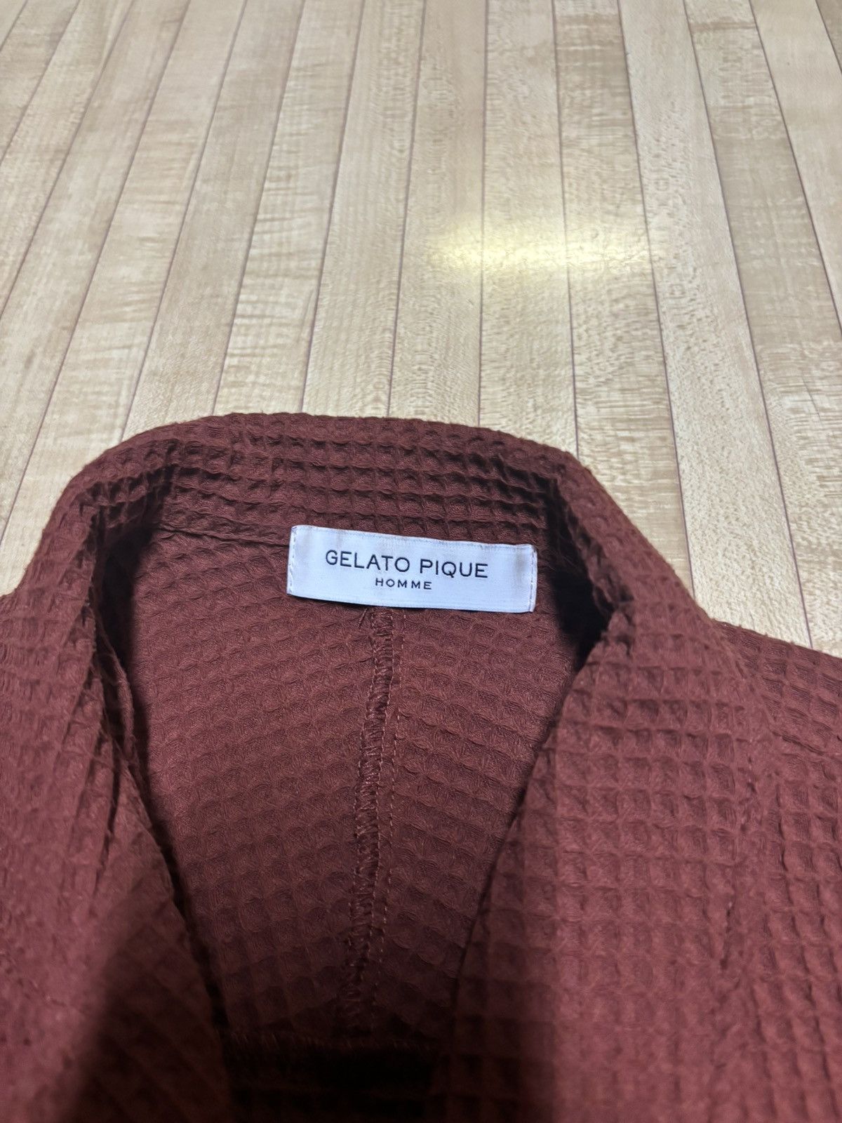 Japanese Brand Gelato Pique Textured Button Up Size US M / EU 48-50 / 2 - 2 Thumbnail