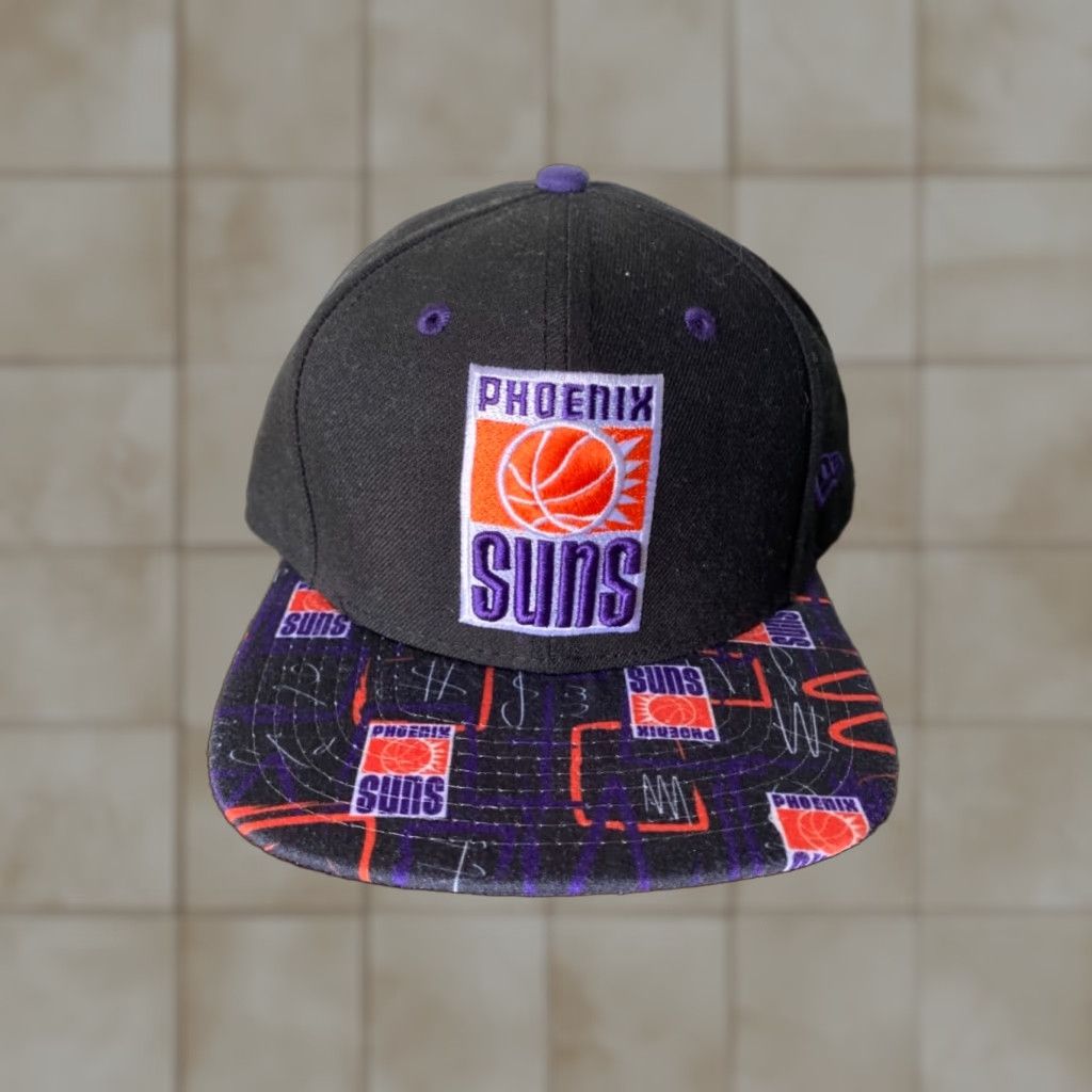 New Era New Era 9FIFTY Hat Jersey Basketball Team Phoenix Suns Black Brim Adjustable Colorful Bill Mens Adult Sparkling Grape StrapBack Size ONE SIZE - 1 Thumbnail