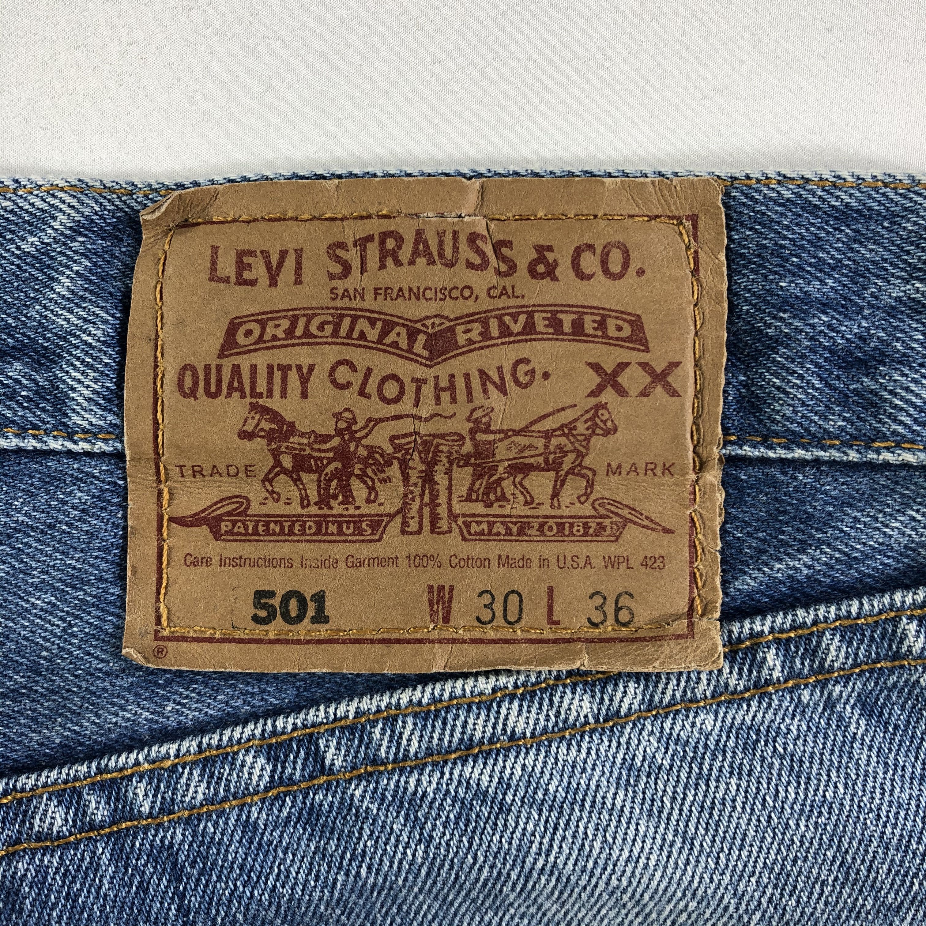 Levi's × Vintage 90s Vintage Levis 501 Jeans-JM3723 Size US 30 / EU 46 - 5 Thumbnail