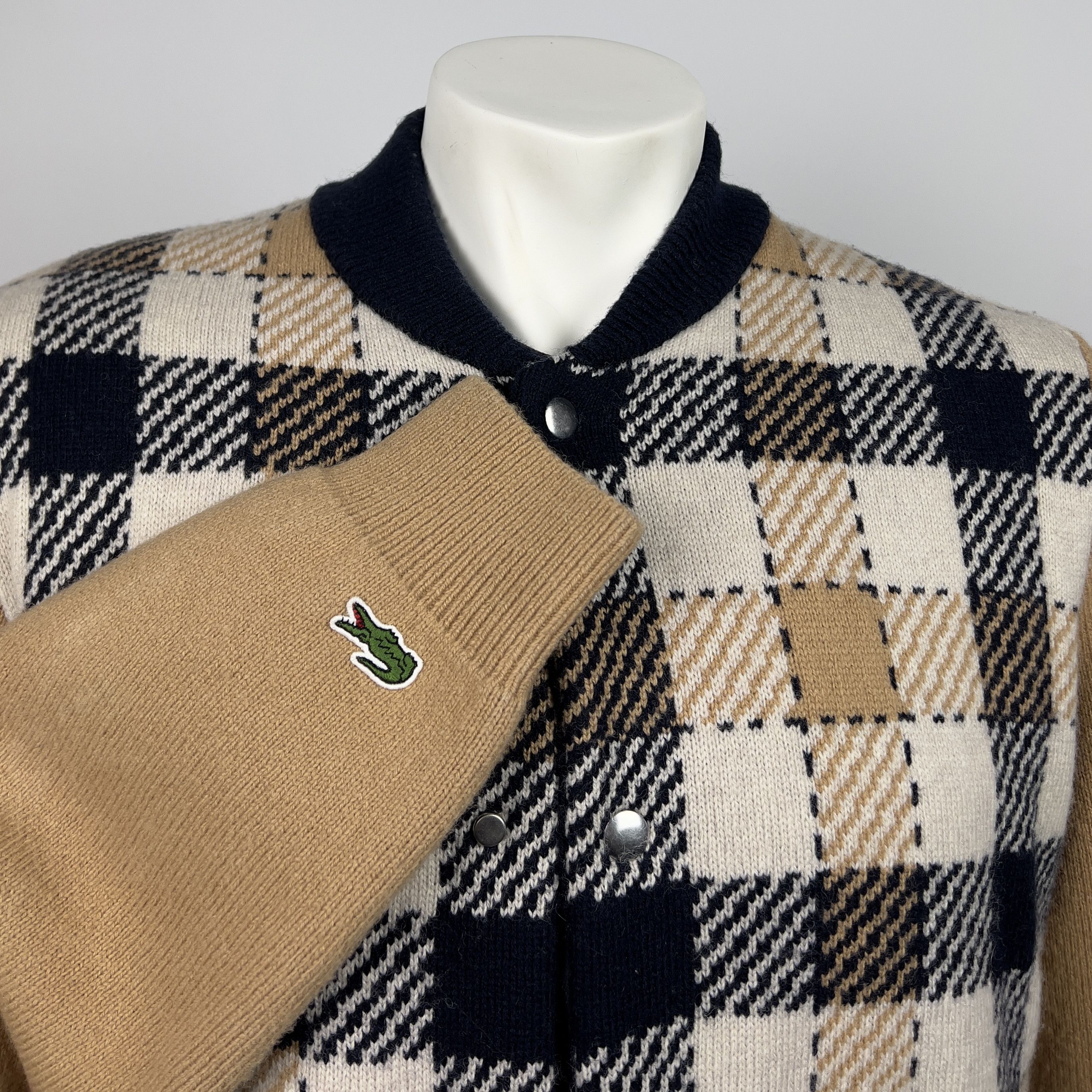 Lacoste NWT Lacoste Live Gentlemen Style Jacket Wool Cardigan Jamper Size US XL / EU 56 / 4 - 6 Thumbnail