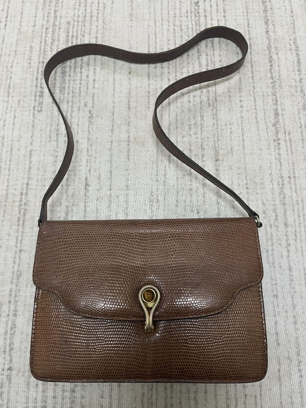 Gucci Vintage 50s gucci snake skin bag 🔥rare🔥 Size ONE SIZE - 1 Thumbnail