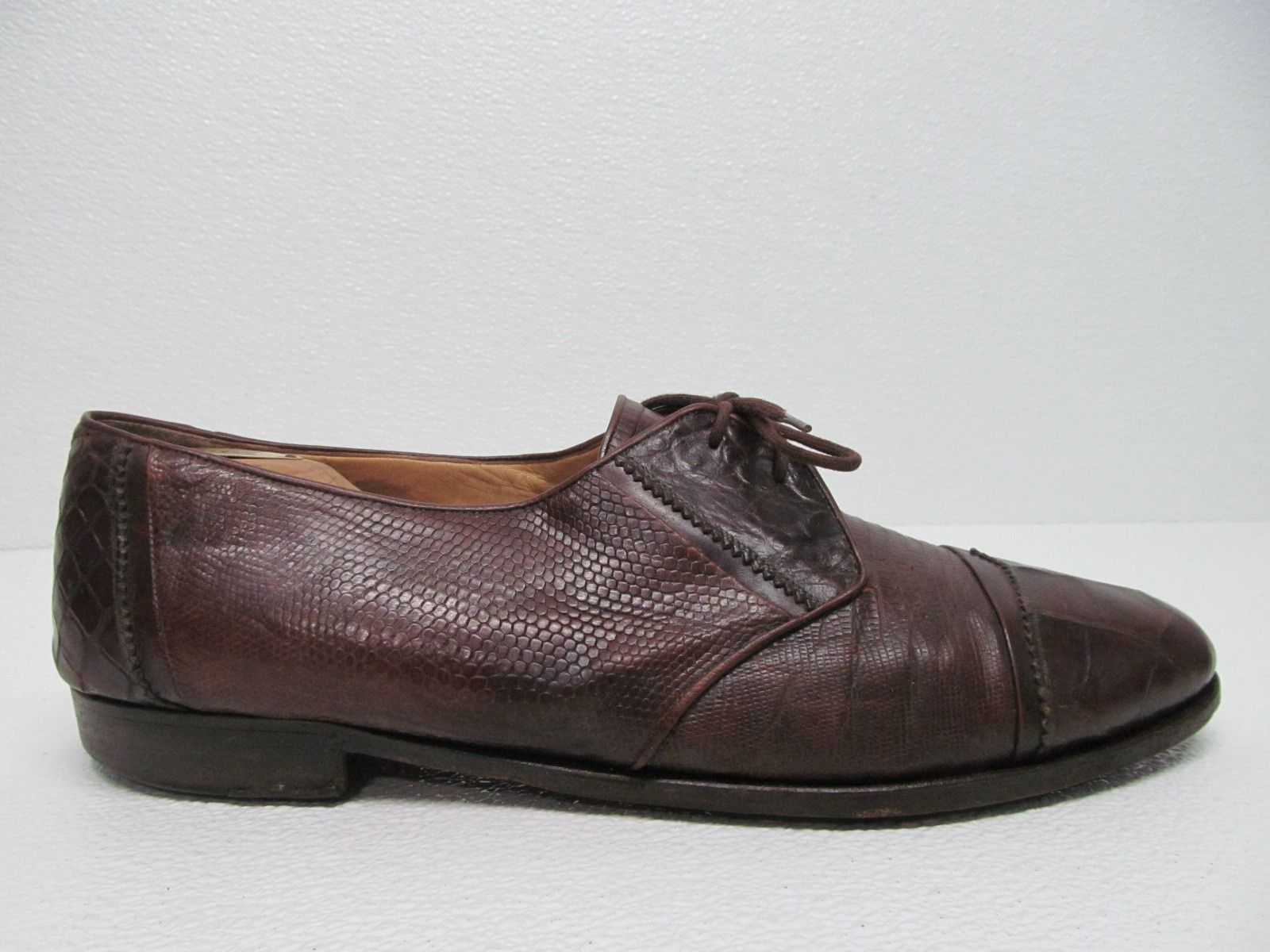 Other Davanzati Alligator Oxfords Exclusive Rubenstein Bros Size US 13 / EU 46 - 6 Thumbnail