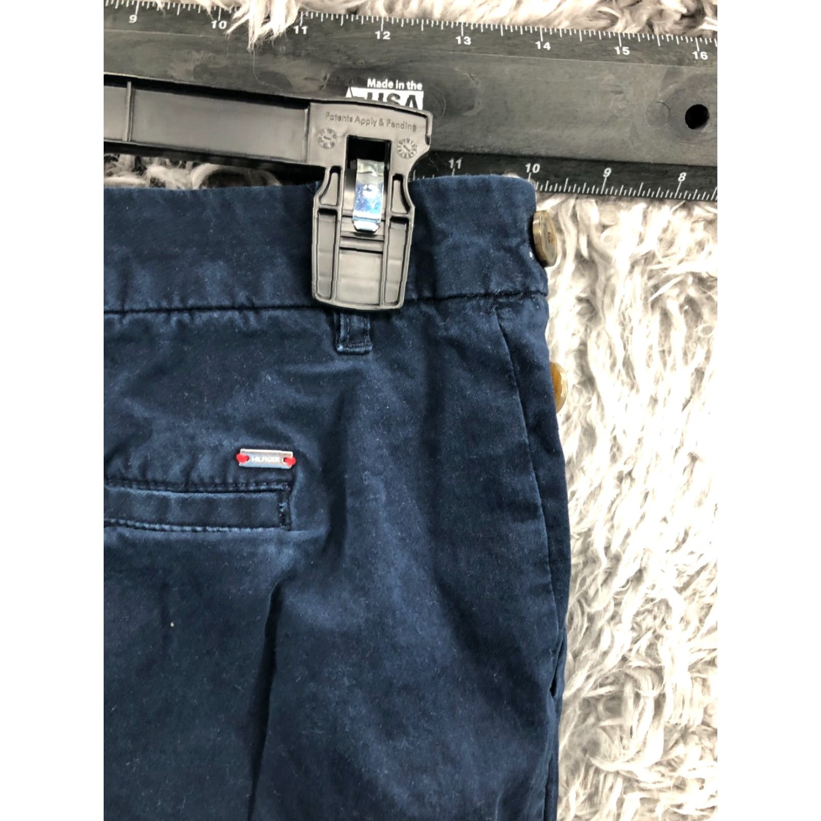 Tommy Hilfiger Tommy Hilfiger Slim Crop Chino Pants Womens Size 10 Mid Rise Blue Chino Everyday Wear Womens Size 32" / US 10 / IT 46 - 6 Thumbnail