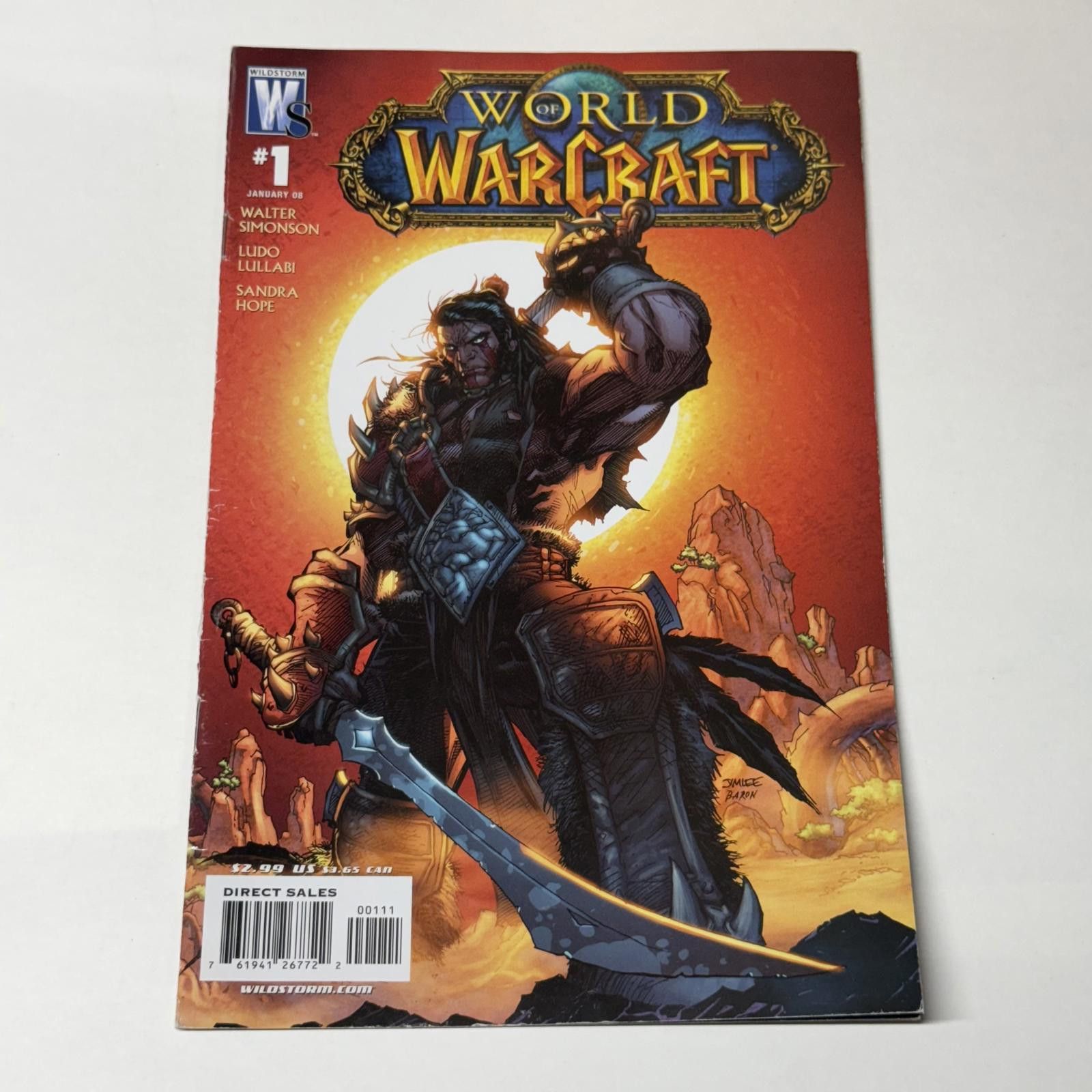 Designer Wildstorm World of Warcraft #1 JAN 2008 WoW Comic Book Size ONE SIZE - 2 Thumbnail