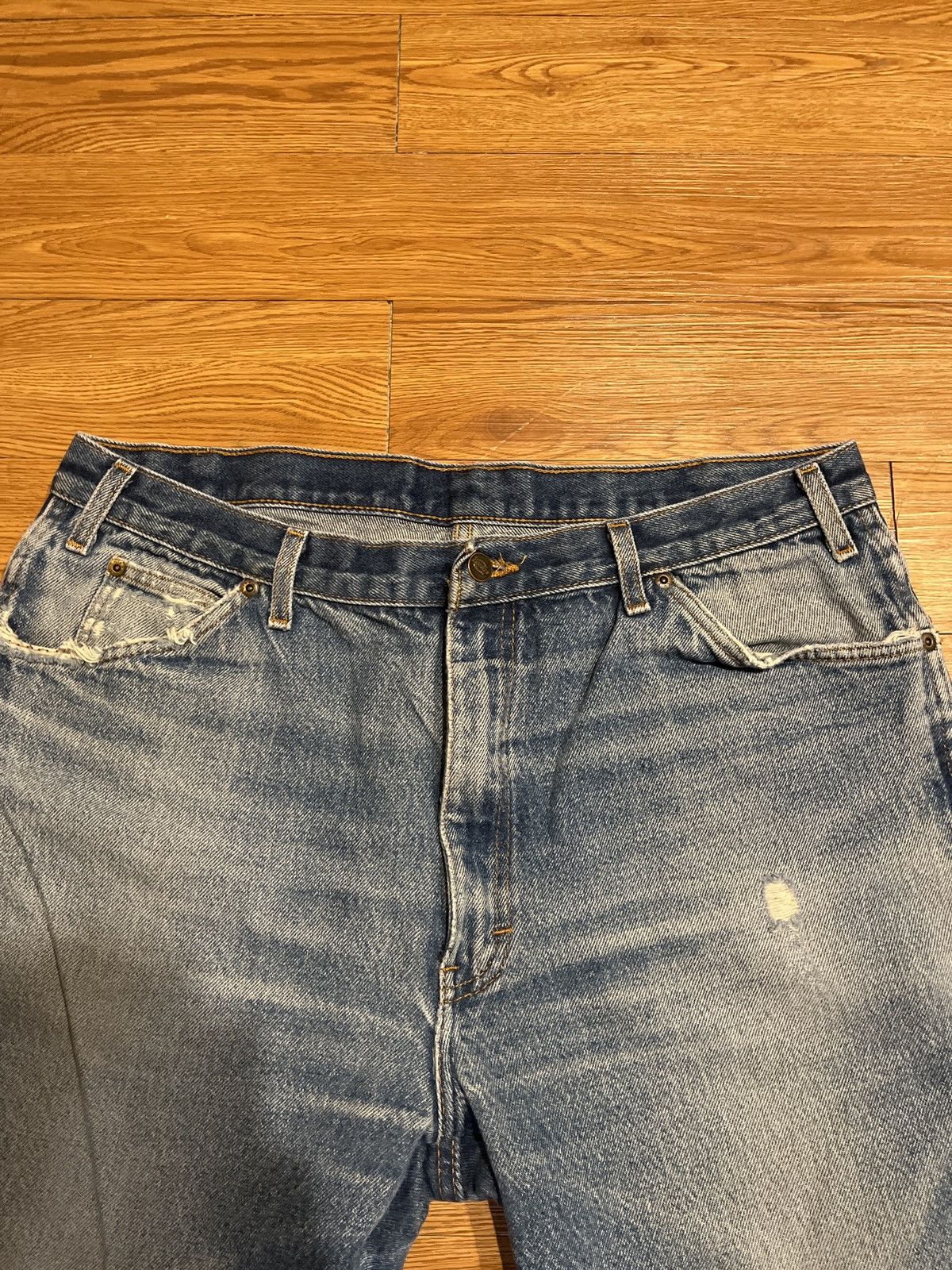 Dickies vintage 90’s baggy dickies thrashed faded work jeans Size US 36 / EU 52 - 4 Thumbnail