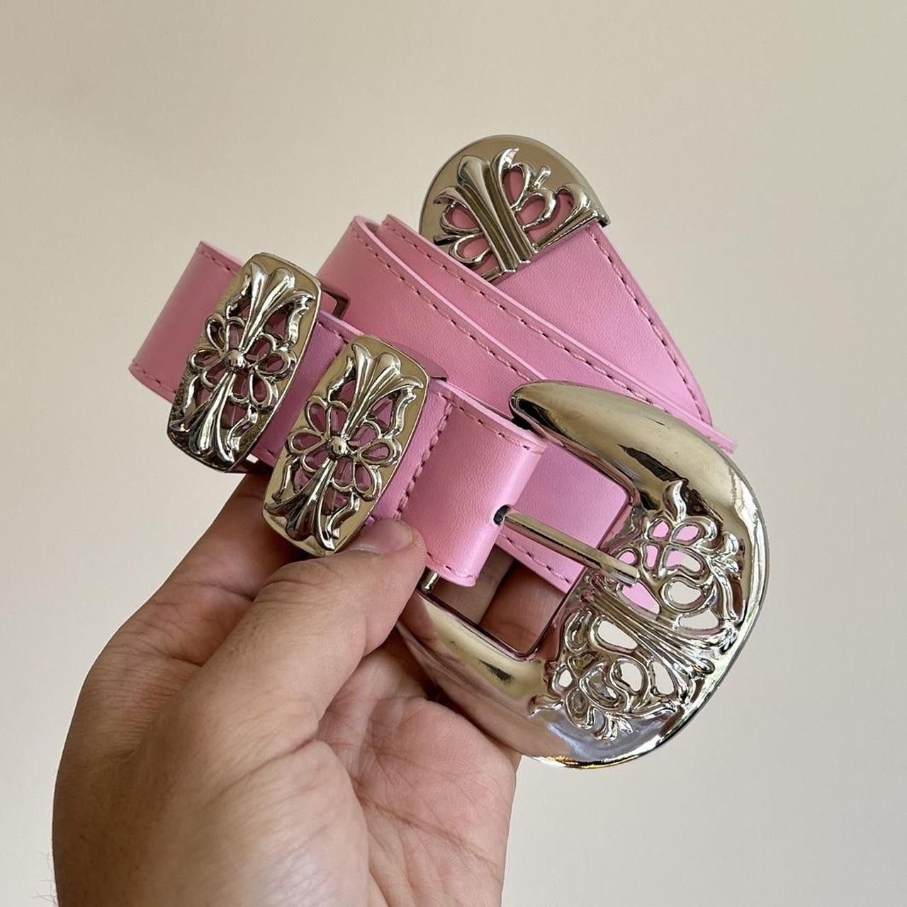 Cowboy Equipment vintage buckle pink american western design belt Size ONE SIZE - 3 Thumbnail