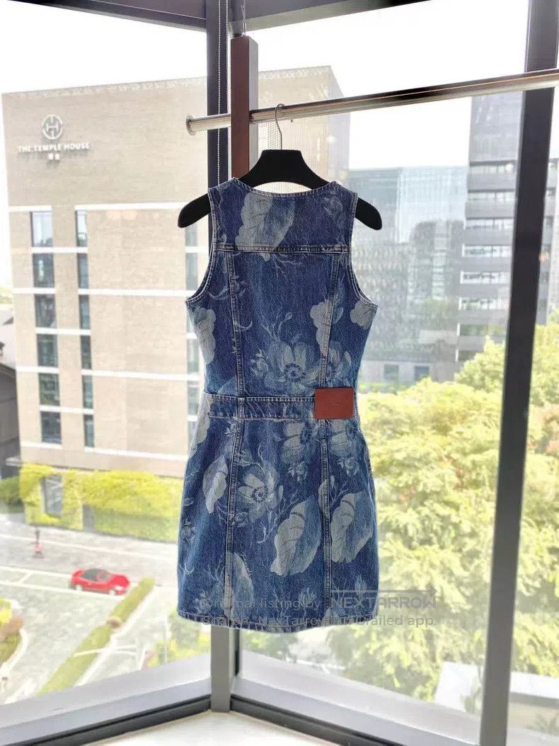 Fendi Fendi Blue Denim Dress Size XS / US 0-2 / IT 36-38 - 3 Thumbnail