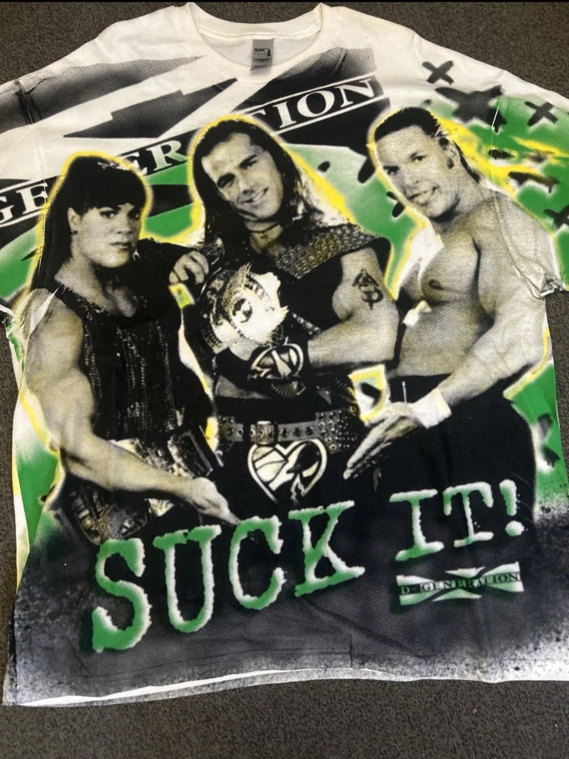 WWF D-Generation X T Shirt Rare Modern All Over Print 2XL WWF Size US XXL / EU 58 / 5 - 2 Thumbnail