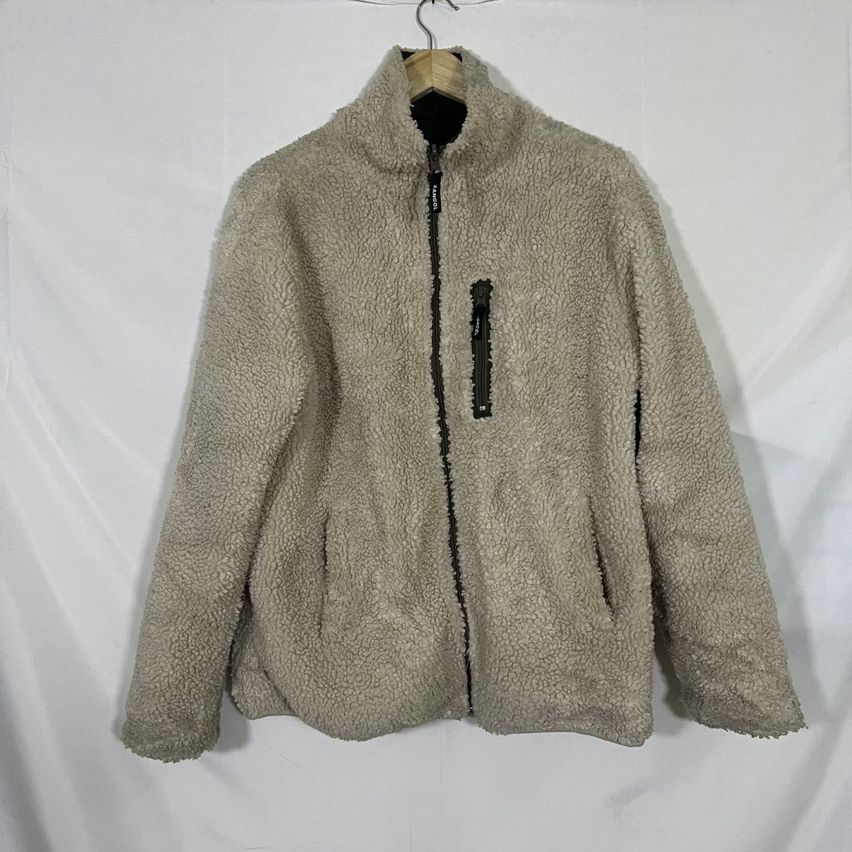 Kangol VINTAGE KANGOL FUR FLEECE SHERPA REVERSIBLE JACKET Size M / US 6-8 / IT 42-44 - 1 Thumbnail