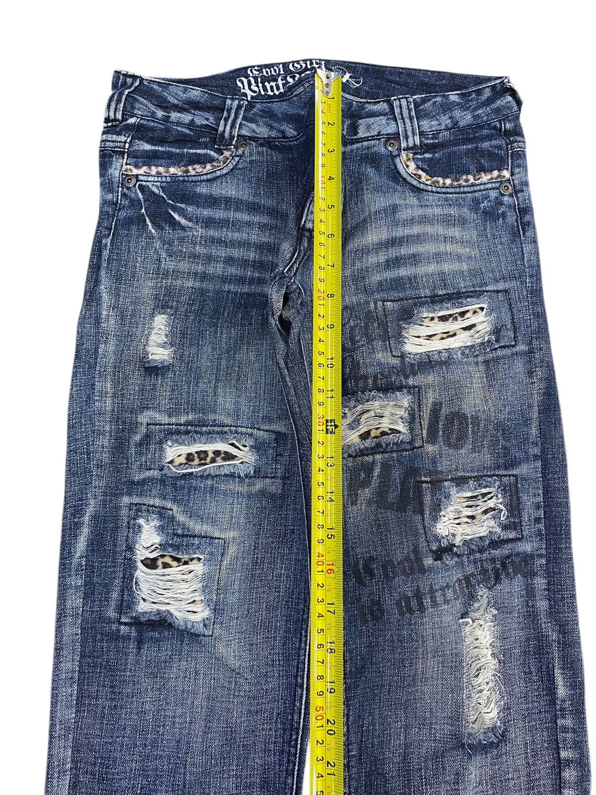 Japanese Brand Japanese Brand Dark Blue Acid Wash Style Distressed Jeans Size US 28 / EU 44 - 6 Thumbnail