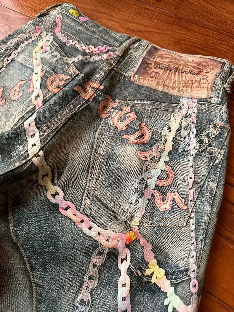 Acne Studios Acne Studios Candy chain 3D printed loose low-waisted wide Size 31" - 6 Thumbnail