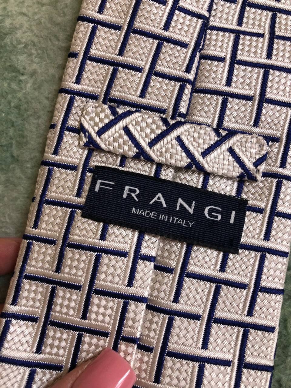 Vintage Vintage Frangi Check Silk Tie Size ONE SIZE - 2 Thumbnail