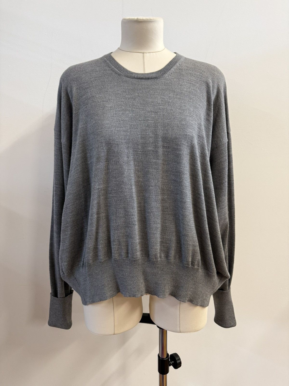 Yves Saint Laurent Vintage YSL Virgin Wool Crewneck Sweater-Oversized Dolman Size M / US 6-8 / IT 42-44 - 1 Thumbnail