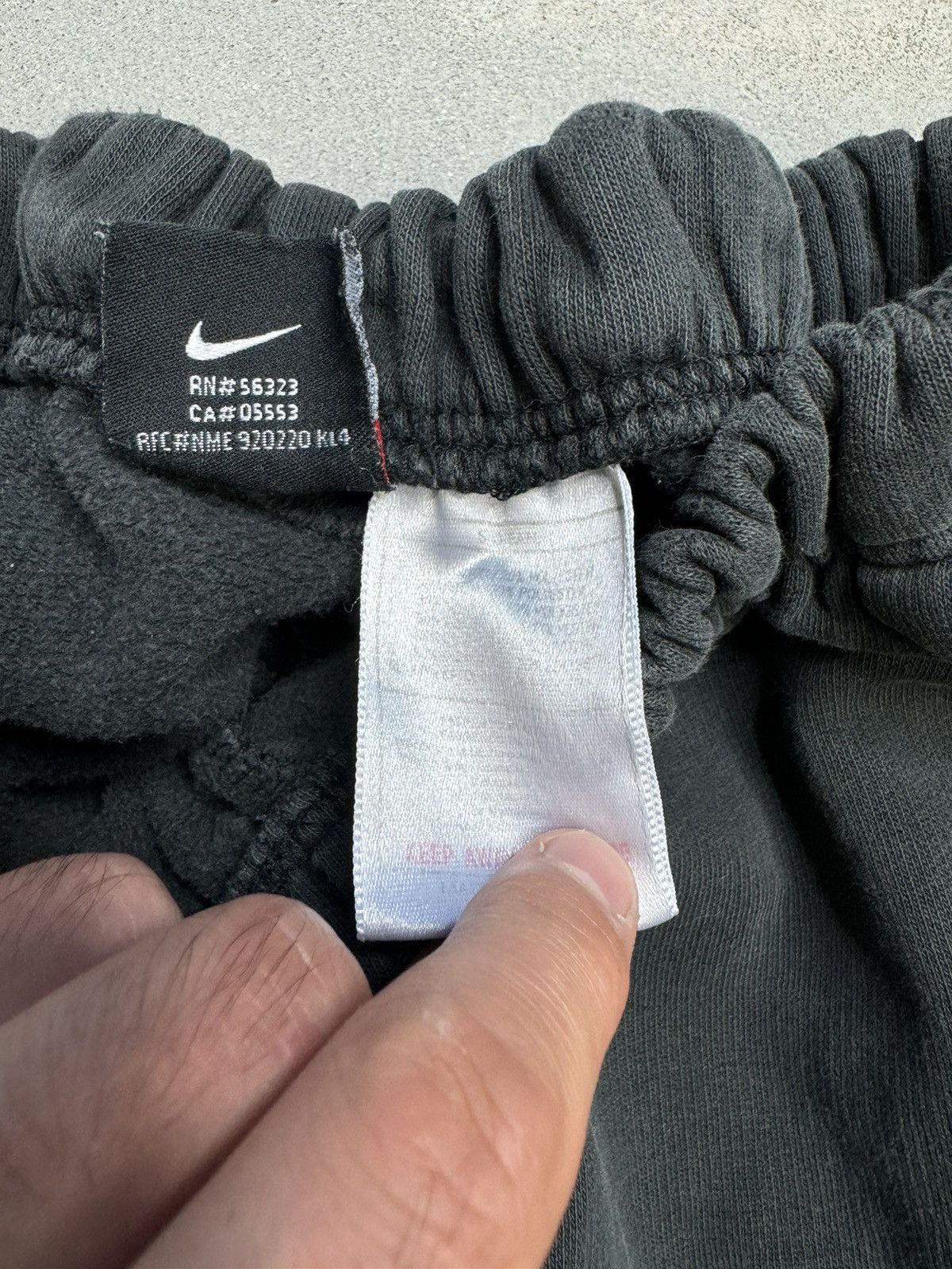 Nike × Vintage Vintage Nike Y2K Cotton Drill Black Sweat Pants Size US 30 / EU 46 - 7 Thumbnail