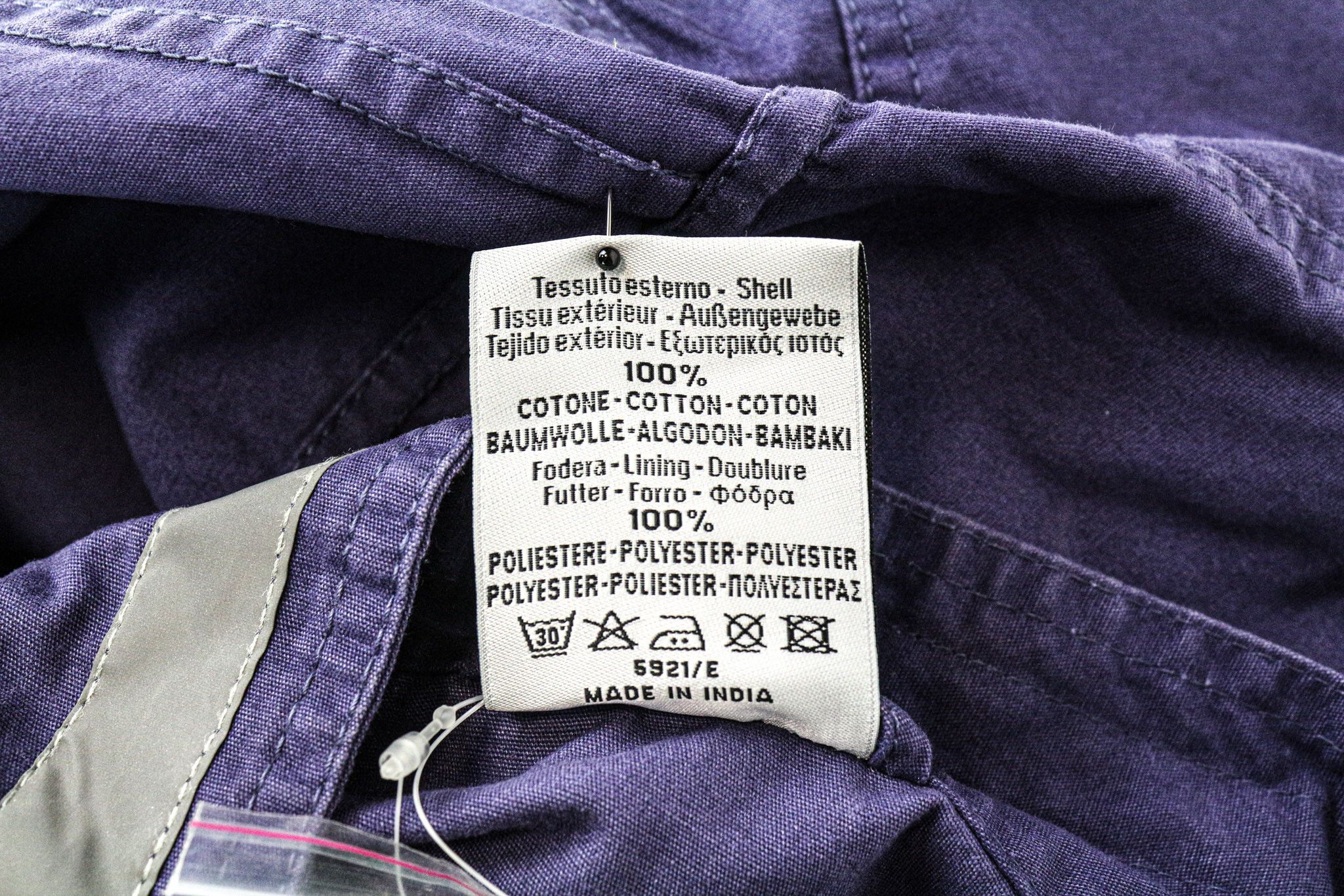 Other SHORTY IT38 Purple Cotton Moto Jacket 75002 Size M / US 6-8 / IT 42-44 - 7 Thumbnail