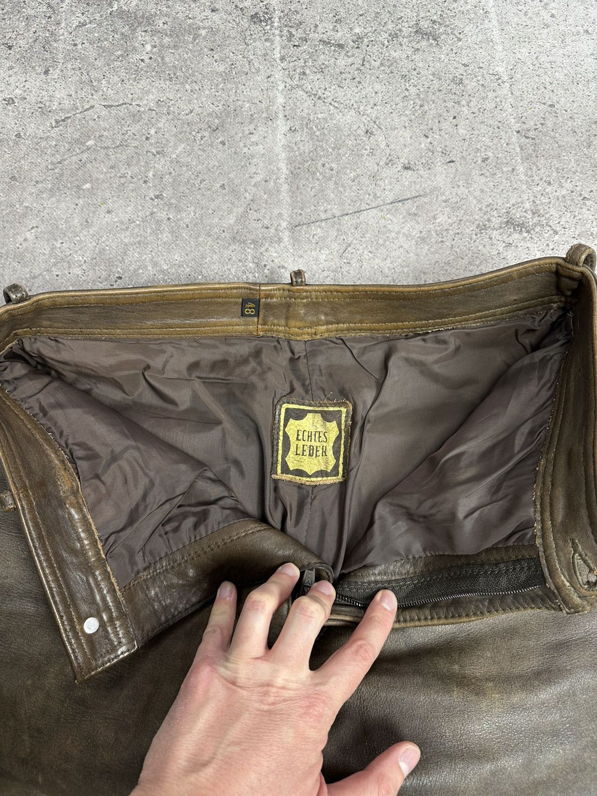 Leather Vintage IXS Leather Pants Black Motorcycle Y2K Archival Size US 31 - 8 Thumbnail