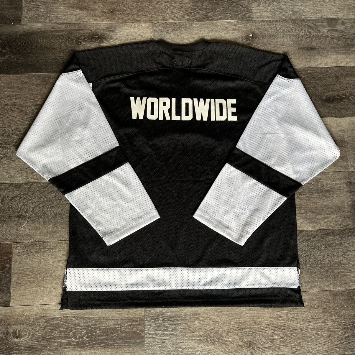Huf × Vintage HUF Worldwide Fulton Arch Embroidered Logo Hockey Jersey Size US XL / EU 56 / 4 - 2 Thumbnail