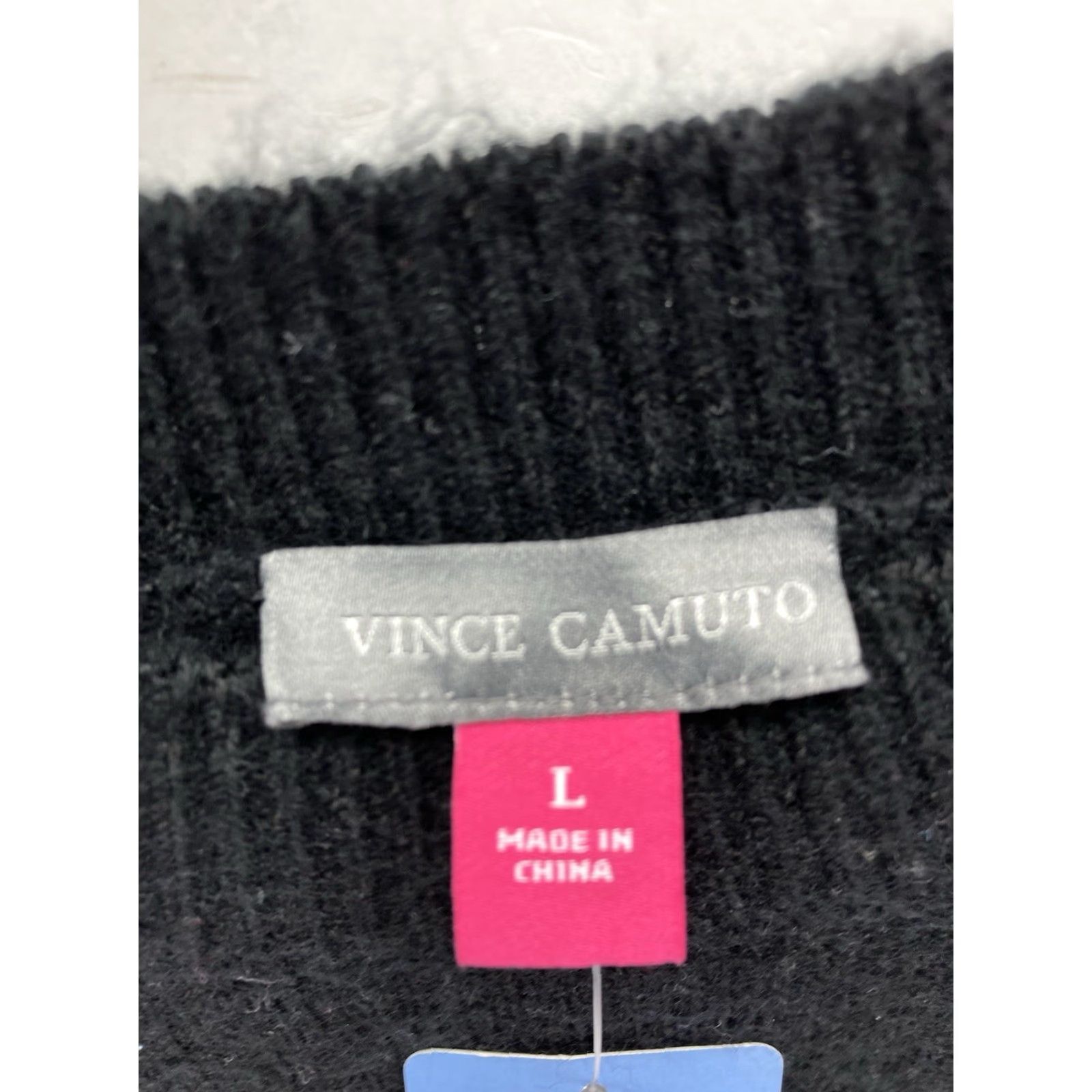 Vince Camuto Vince Camuto Sweater Women L Black Halloween Pullover NWT Crew Neck Oversized Bad Witch Wicked - Womens Size L / US 10 / IT 46 - 7 Thumbnail
