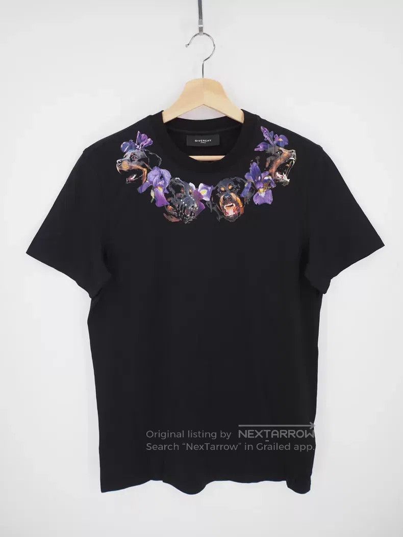 Givenchy Givenchy Orchid Dog Short Sleeve Size US S / EU 44-46 / 1 - 1 Thumbnail