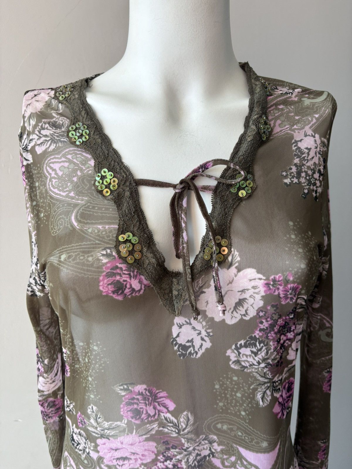 Vintage y2k blouse Size XL / US 12-14 / IT 48-50 - 6 Thumbnail