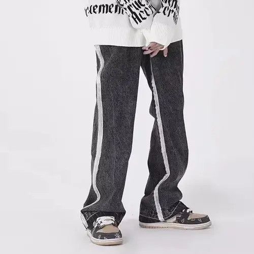 Jean Denim Retro Flared Detail Pants Size US 33 - 2 Thumbnail