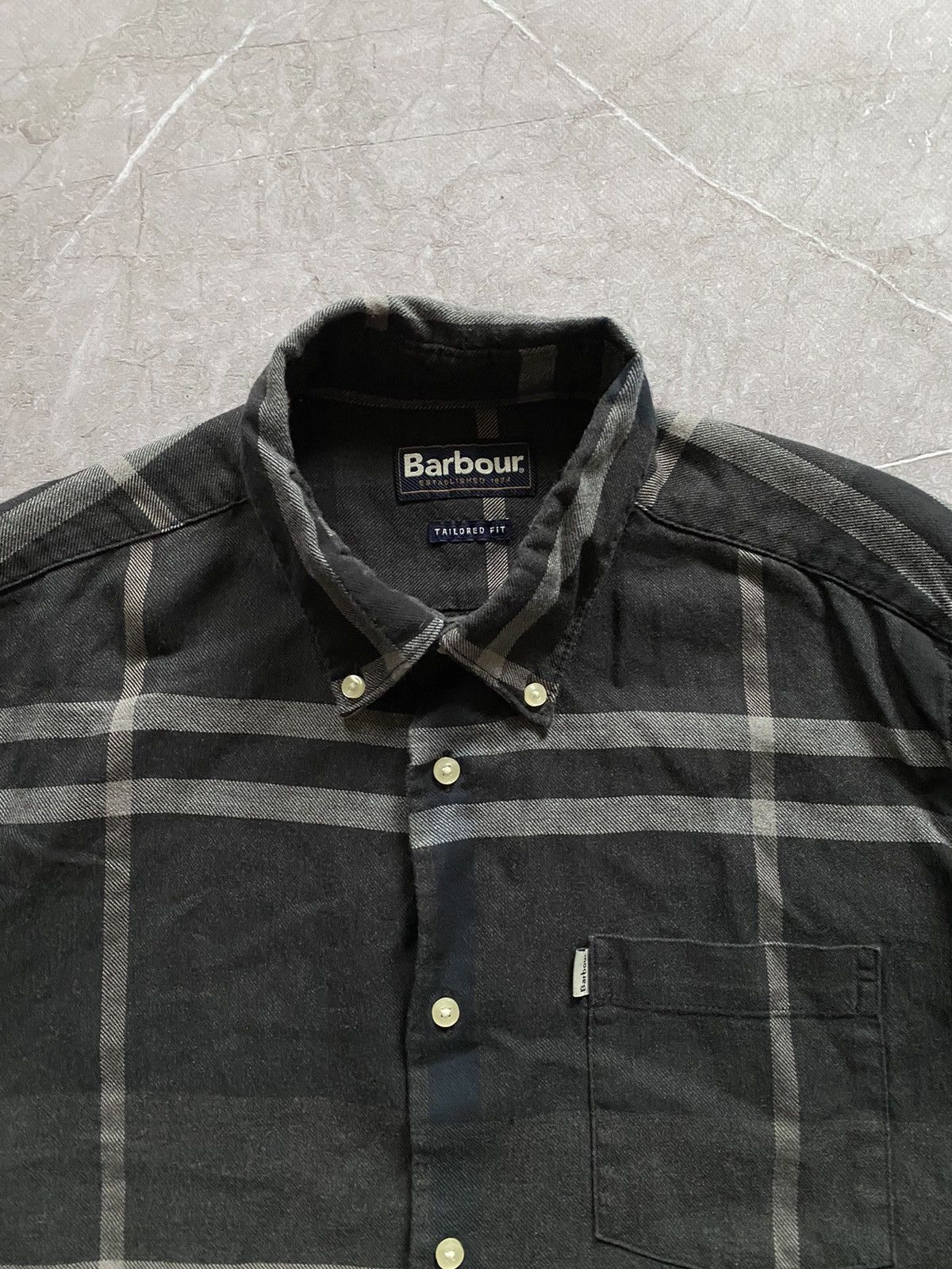 Barbour × Vintage Rare Y2K Barbour Shirt Plaid Button Up Nova Check Size US M / EU 48-50 / 2 - 4 Thumbnail