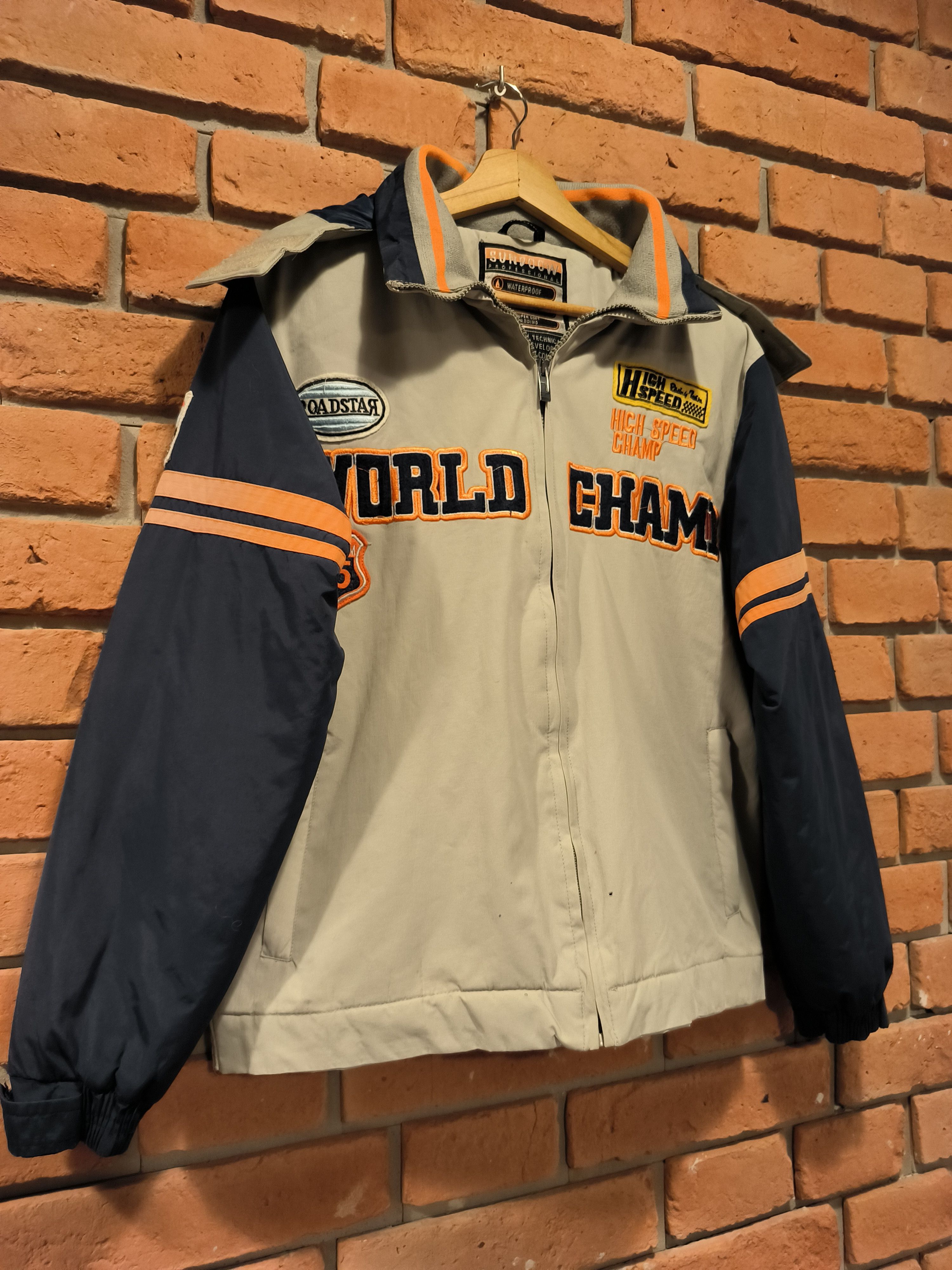 Vintage Vintage Racing Jacket High Speed World Champ Road Size US S / EU 44-46 / 1 - 3 Thumbnail