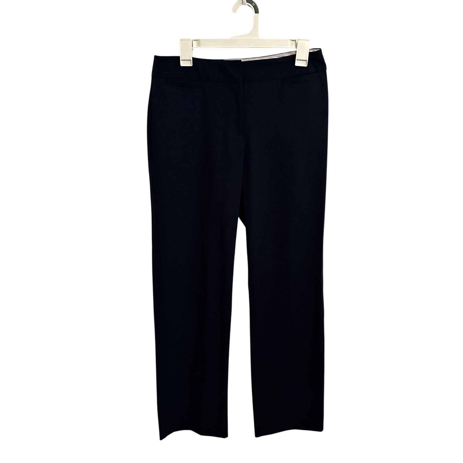 Other Liz Claiborne Black Straight Leg Mid Waist Formal Trousers Size 28" / US 6 / IT 42 - 7 Thumbnail