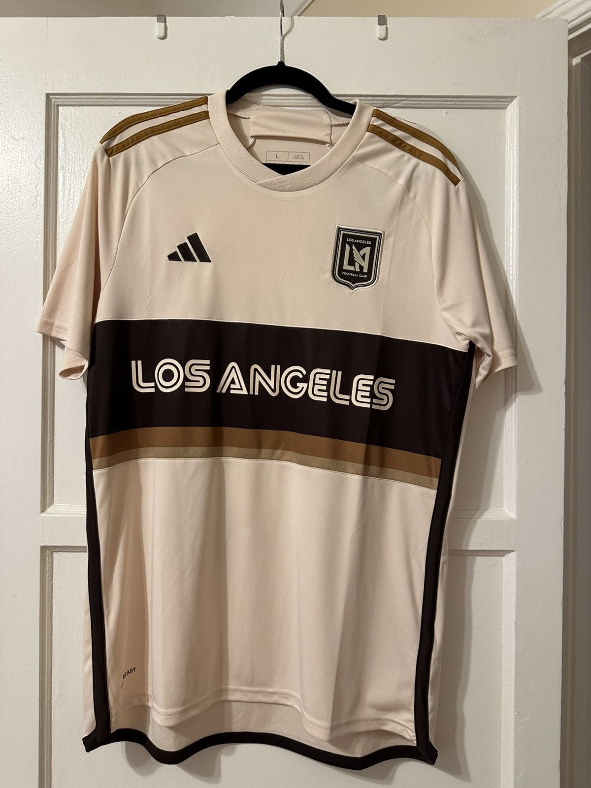 Adidas Men's Tan LAFC 2024 Archive Replica Jersey Size US L / EU 52-54 / 3 - 1 Thumbnail