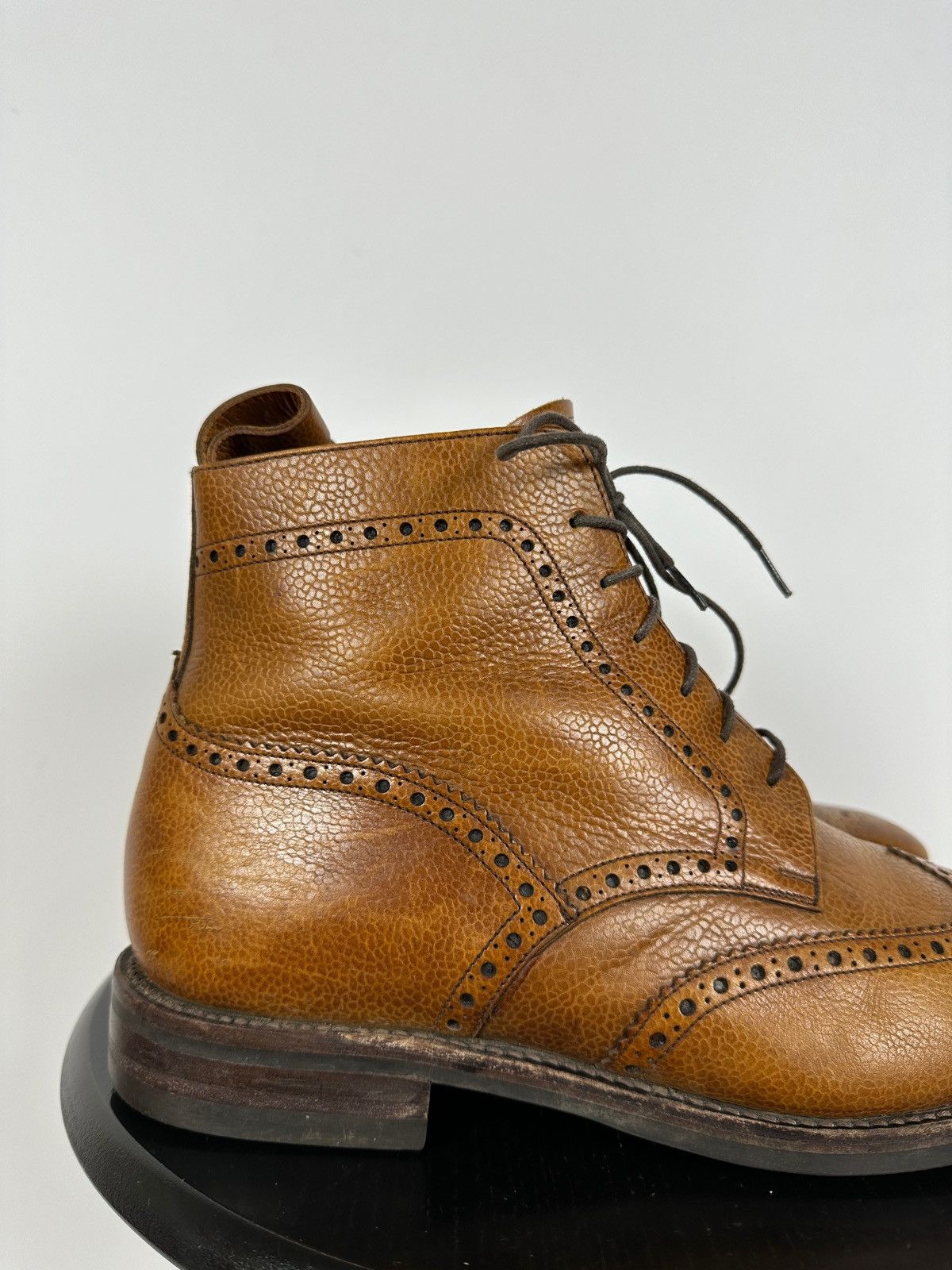 Loake Loake George Brown Leather Derby Brogue Boots Shoes Size US 10 / EU 43 - 13 Thumbnail