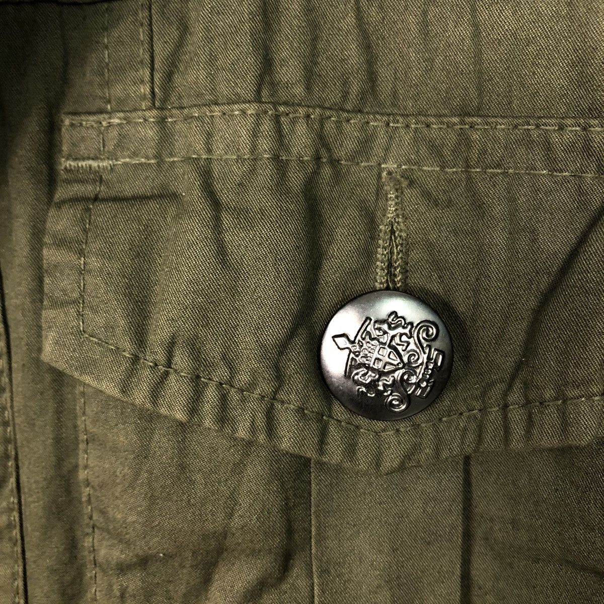 Japanese Brand BEAMS Olive Military Utility Jacket – Archive Japan (M) Size US M / EU 48-50 / 2 - 17 Thumbnail