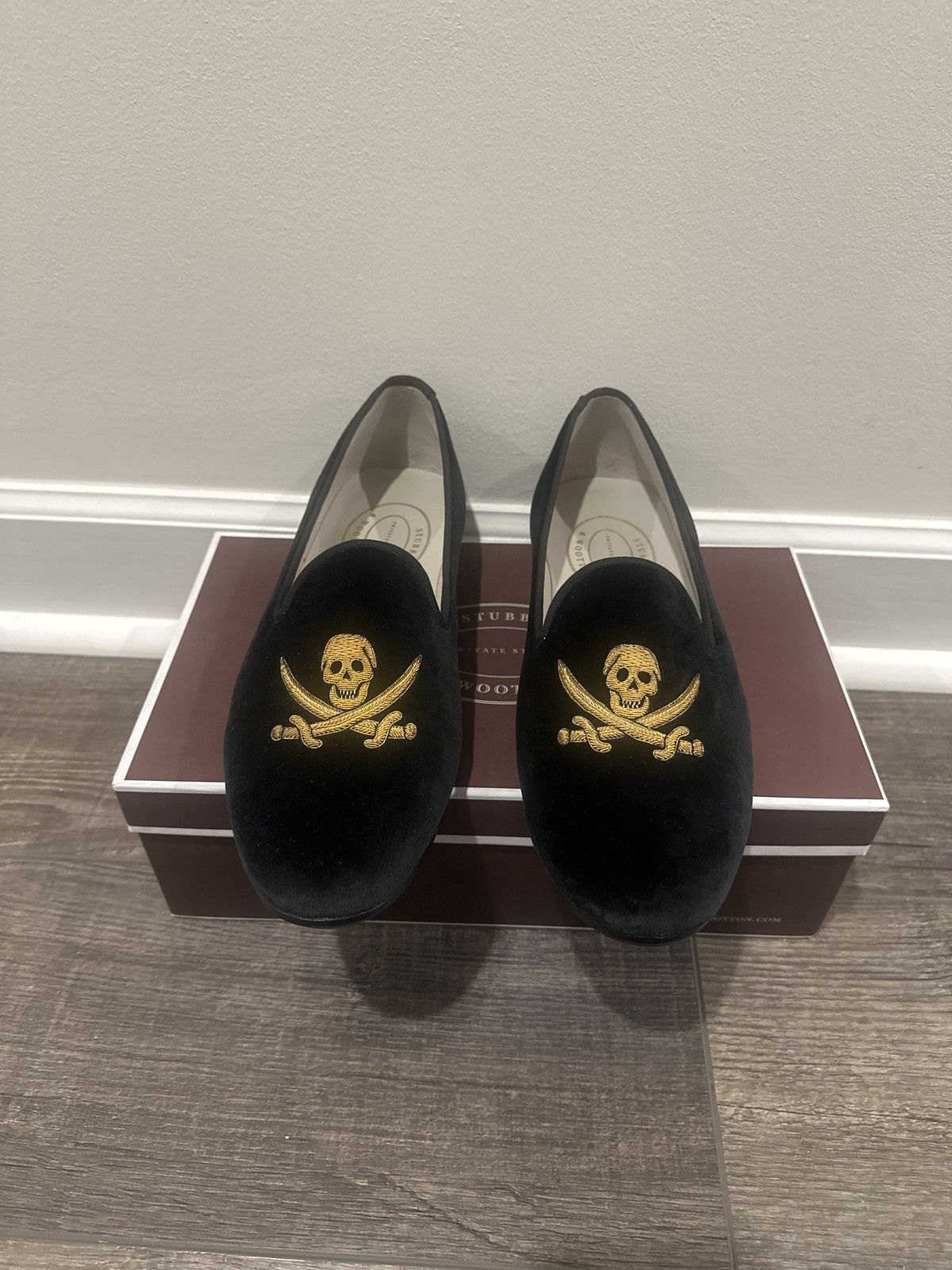 Stubbs & Wootton Sparrow Black Men Slipper Size US 11 / EU 44 - 1 Thumbnail