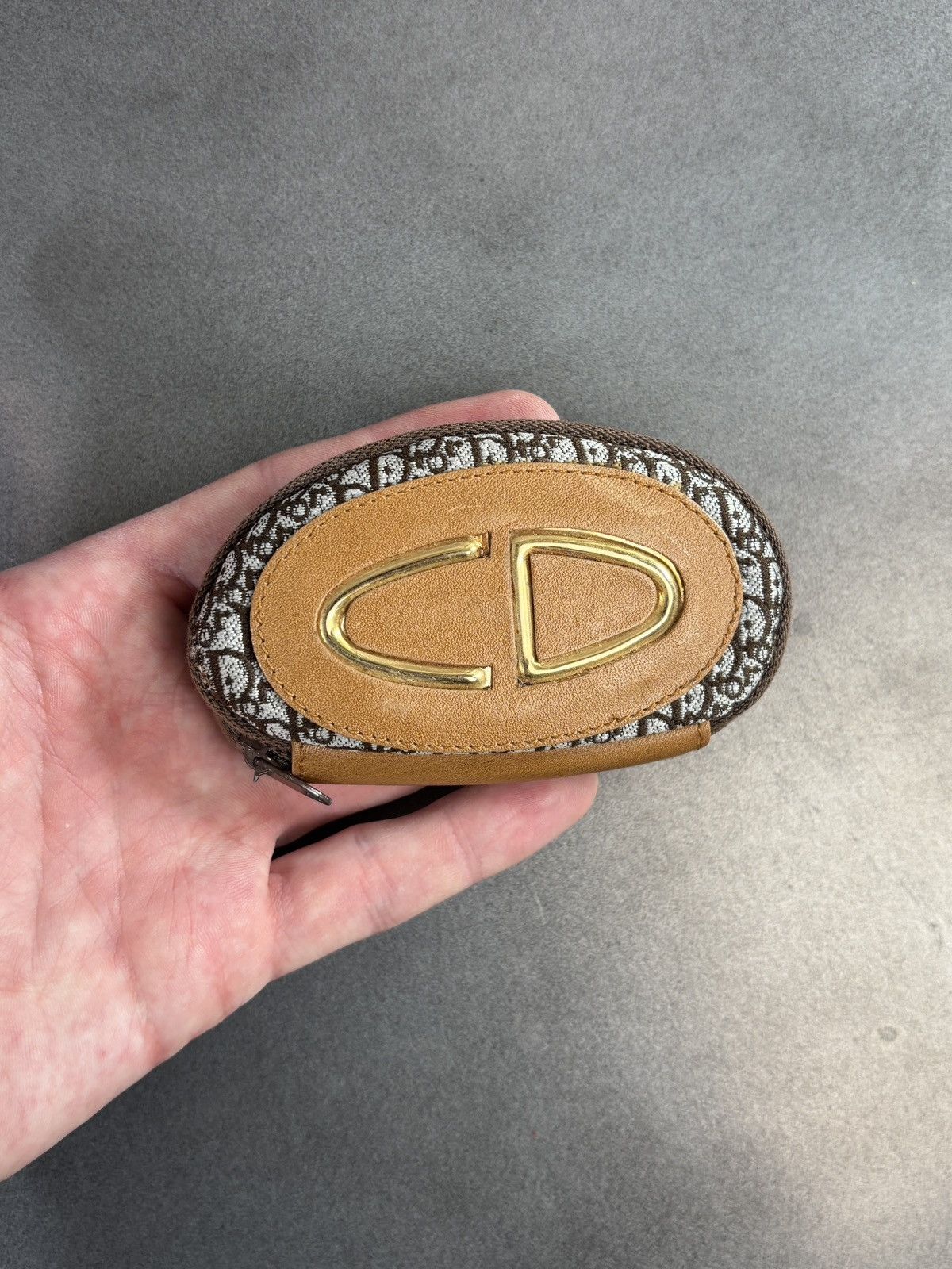 Dior 1970s Christian Dior Trotter Coin Purse Vintage Monogram Key Size ONE SIZE - 2 Thumbnail