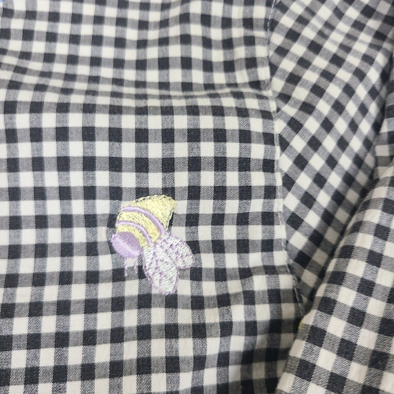 Vintage Vintage Teddi Petite Button Down Shirt Womens Size PL Embroi Size ONE SIZE - 3 Thumbnail